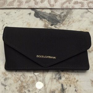 Dolce & Gabbana Black Envelope Eyeglass case